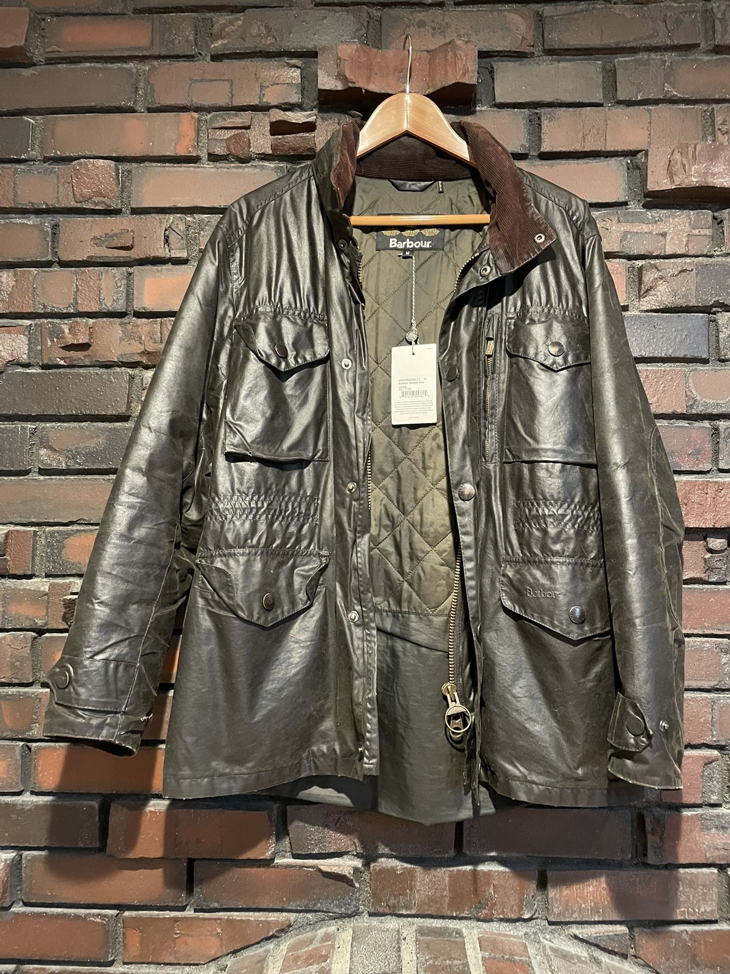 Men’s Barbour Sapper Wax Jacket  - Size M