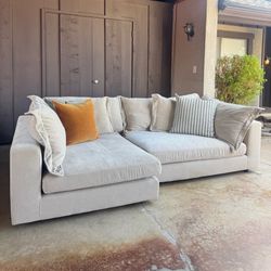 Cream Sectional ( Delivery Available )