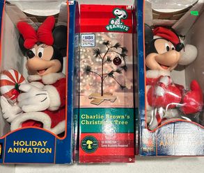 2009 Mickey, Minnie & Charlie Brown Unlimited Disney Animated Holiday Christmas