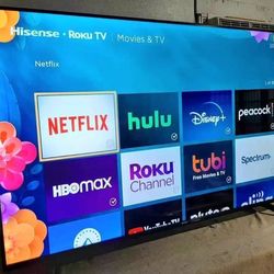 SMART   TV  HISENSE   ROKU   65"  4K  LED  HDR10  DOLBY VISION   FULL UHD  2160P  ( OBO )