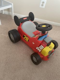 Kiddieland Disney Mickey Mouse Cart Sound Activity Ride-On