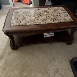 Coffee Table With Marble Top