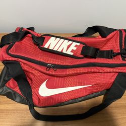 Red & Black Nike Duffel Bag