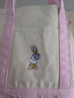 Disney Parks Daisy Duck Mini Canvas Tote NEW