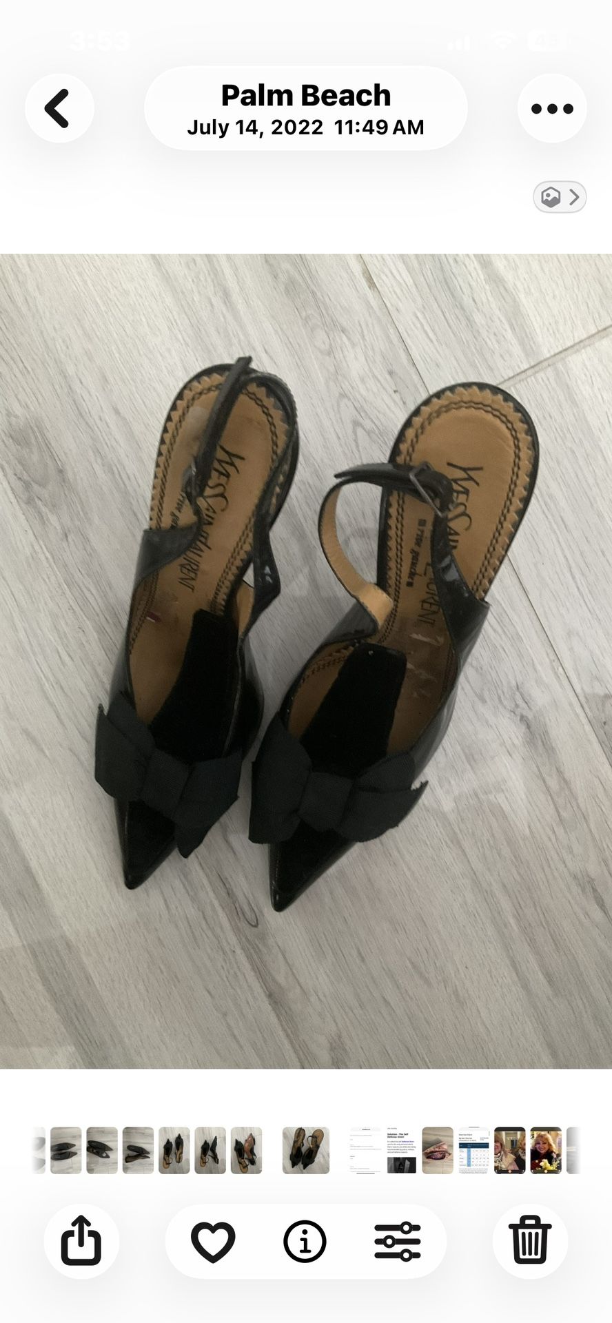 Women’s Yves Saint Laurent Shoes Size 5.