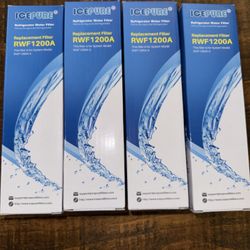 4 IcePure RWF1200A Refrigerator Filters For LG Refrigerators 