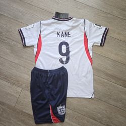 Boys Set Soccer Team Inglaterra 2026 World Cup Kane#9