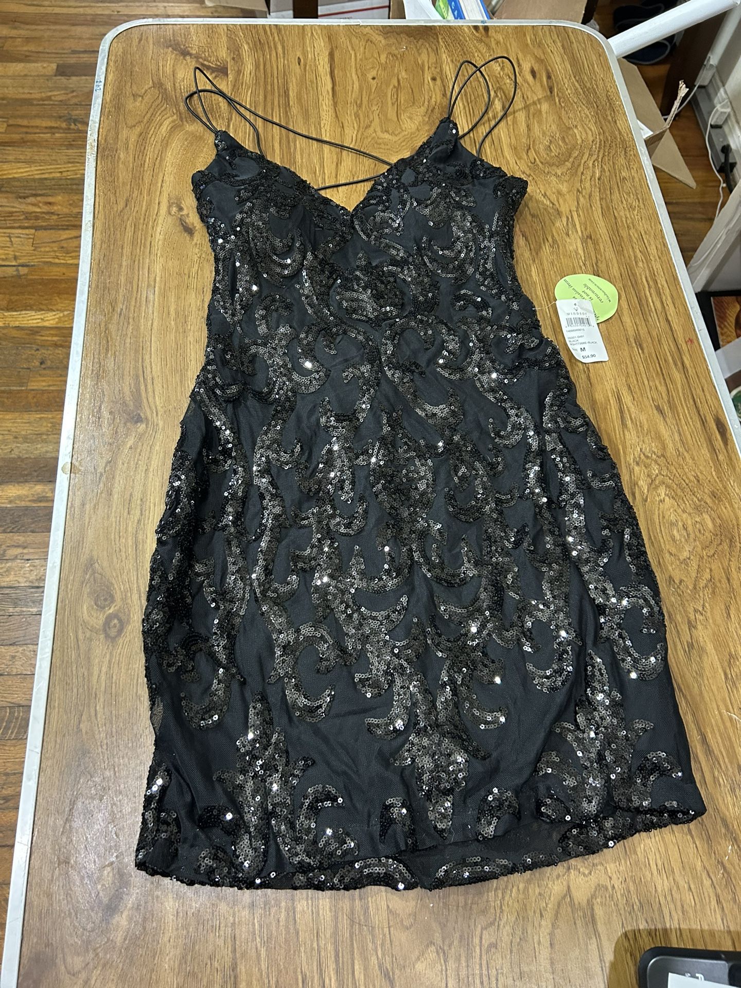 Windsor dress Black dress with sequins #partydress sz medium