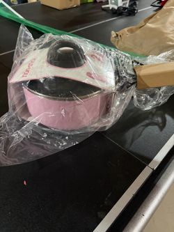 Pink Non-Stick Pot with Lid