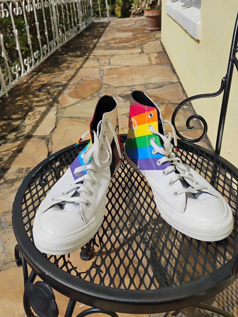 Converse Pride Men's Women's Unisex High Top Trainer Rainbow