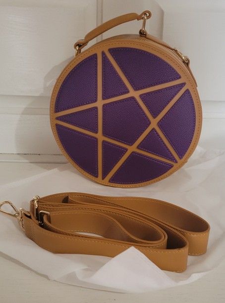 Purple Spooky Concha Bag