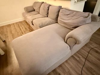L-Shaped Sectional Sofa with Chaise – Used, Good Condition