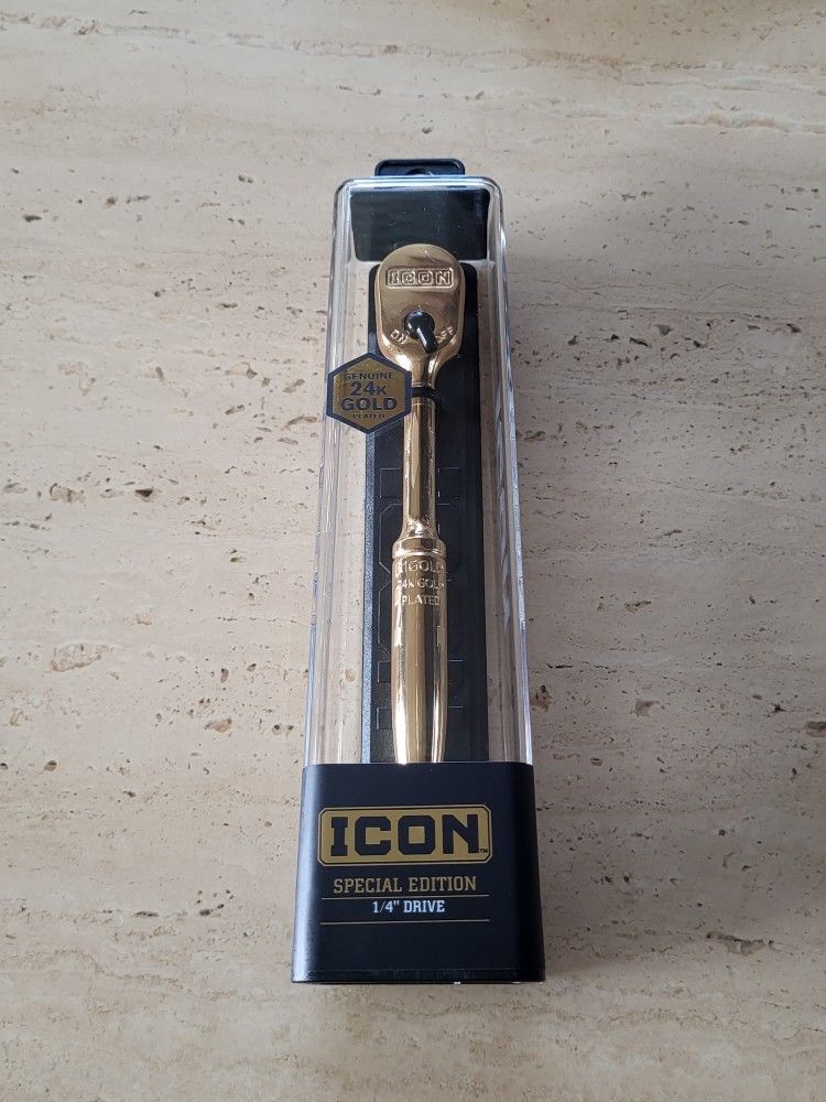Icon special edition Genuine 24k Gold plated 1/4 Rachet