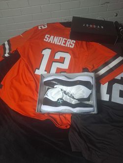 Jordan 11 + SHEDEUR SANDERS NFL JERSEYS Browns