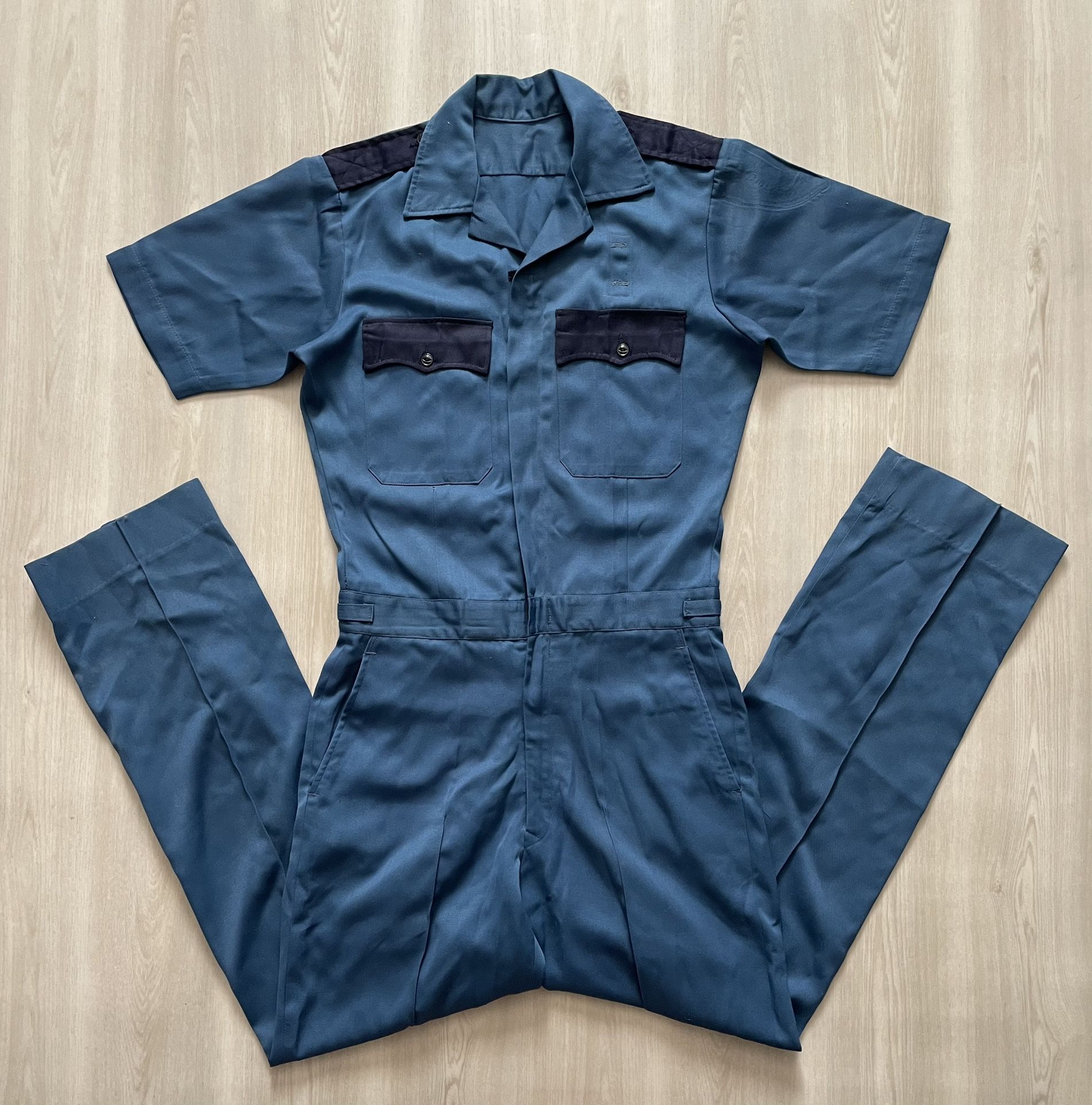 Vintage 70s 80s Aviation Helicopter Law Enforcement Pilot Coveralls Made In USA