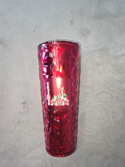 Walt Disney World Red Metallic Tumbler