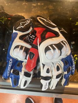 Alpinestars Leather Motorcycle Racing Gloves $80