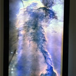 Led Movie Poster Box With  Stellar Spire in the Eagle Nebula