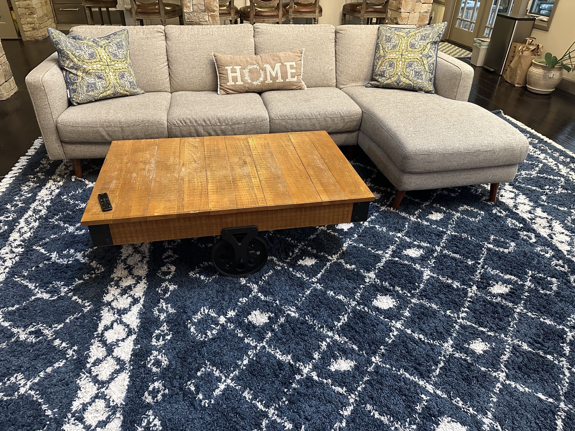 Kasala - 3 Seater sofa and chaise In Great Condition