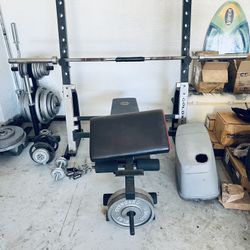 Golds Bench And Ton Of Weight