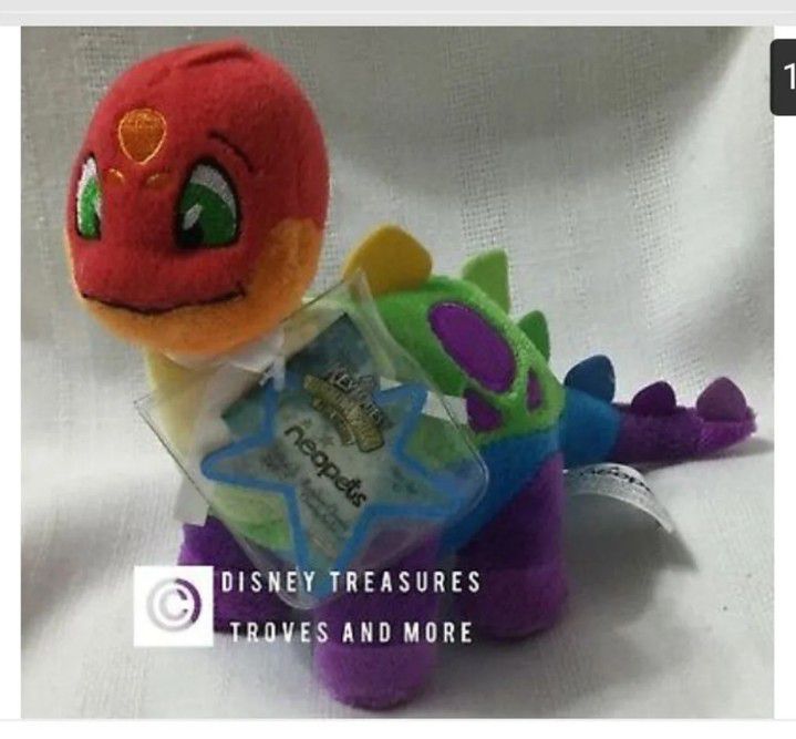 NEW NWT Neopets RAINBOW CHOMBY Sealed KeyQuest Code Plush Doll Series 4