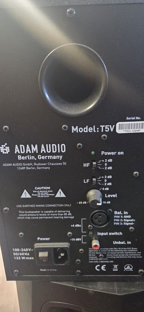 Adam Audio T5V Stuido Monitor Speakers