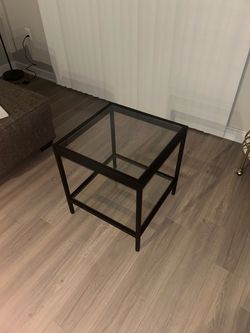 2 Glass Side Tables