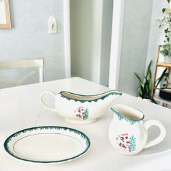 Stoneware Serving Set "Let It Snow" $10  for all 3 pieces 