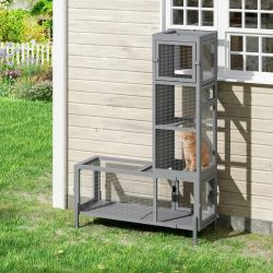 Cat Tunnel, 92''L Extendable Outdoor Wooden Cat Tunnel, NEW