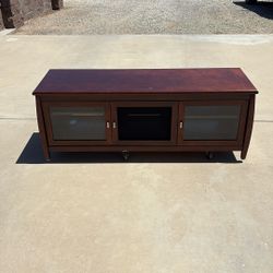 Tv Stand,  Cherry Wood Color