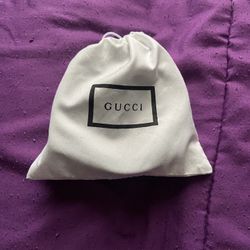 Gucci Leather & Silver Black Metal GG Buckle Belt