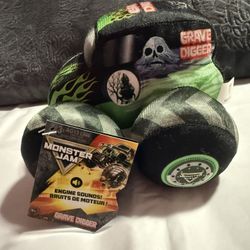 Monster Jam Gravedigger plushie