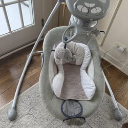 Baby Swing - Chair Disconnects To Be Used As Rocker!