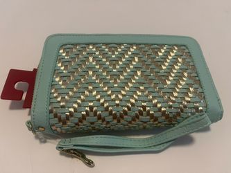 Target Turquoise/Gold Wallet