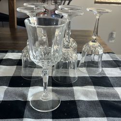 Vintage water/wine glasses