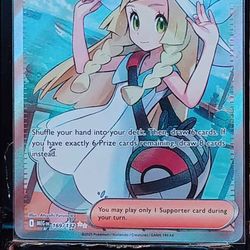 Pokemon Lillie's trainer full art card secrets rare