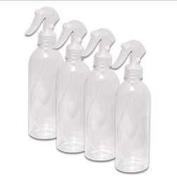 16oz Clear 28-410 PET Round Plastic Bottle With Fine Mist Sprayer (1200 Qty) Thumbnail