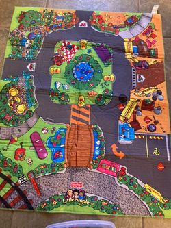 Fisher-Price little people with Fisher-Price Little People Play Mat