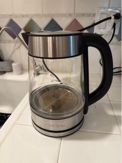 Peach Street 1.7L Glass Electric Kettle