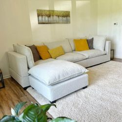 BRAND NEW Cloud Couch Sectional (Light Gray)