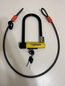 Kryptonite New York Lock Standard U-Lock w/ Cable & 3 Keys
