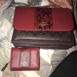 COACH Purse And Wallet Set