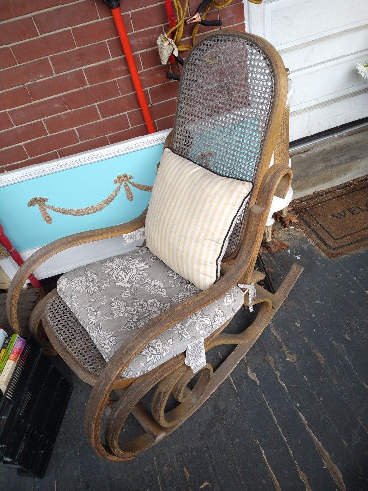 Vintage Wooden Rocking Chair