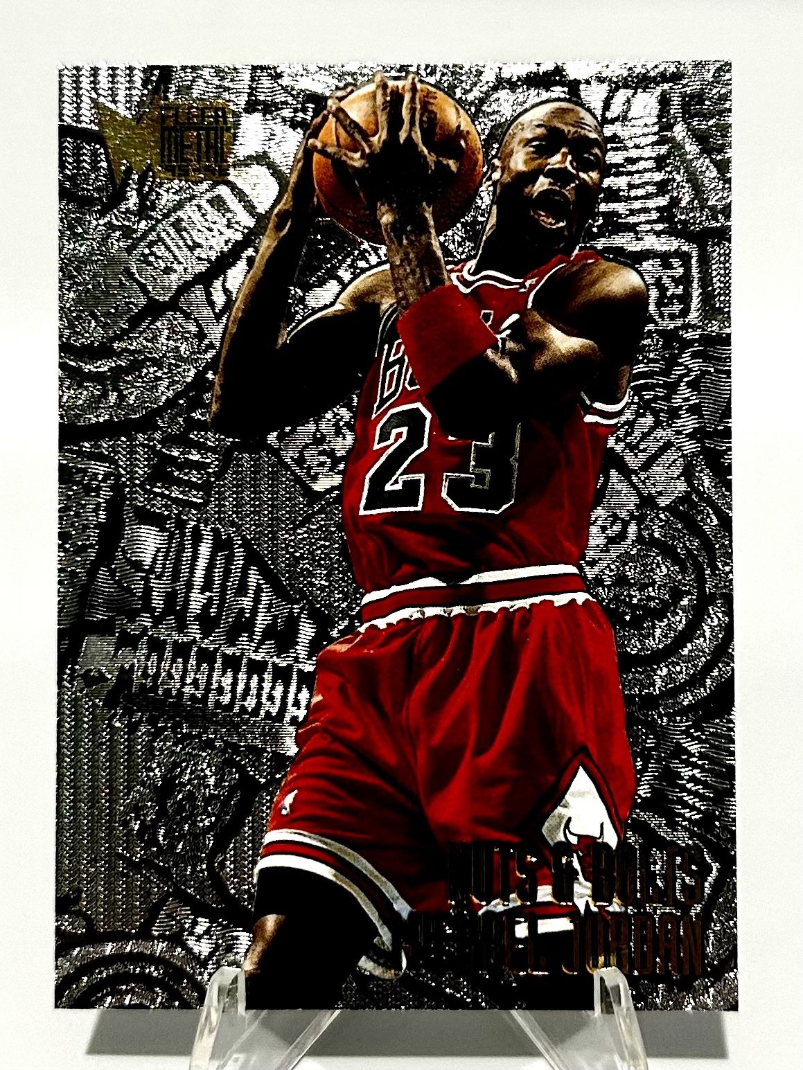 Michael Jordan 1995-96 Fleer Metal - Nuts & Bolts #212 Chicago Bulls