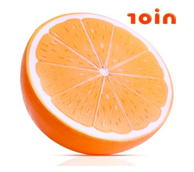 Outee 10 Inch Jumbo Orange Squishies Big Slow Rising Orange squishies Scented Kawaii Stress Relief Squishies Squeeze Toys for Kids Adults