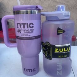 RTIC 40 oz Ceramic Lined Road Trip Tumbler, Leak-Resistant