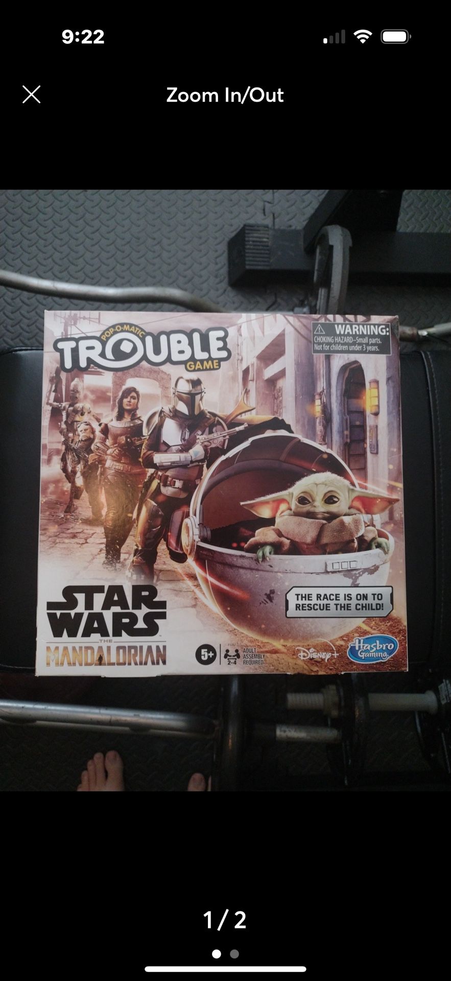 Hasbro Gaming Trouble: Star Wars The Mandalorian Edition Board Game