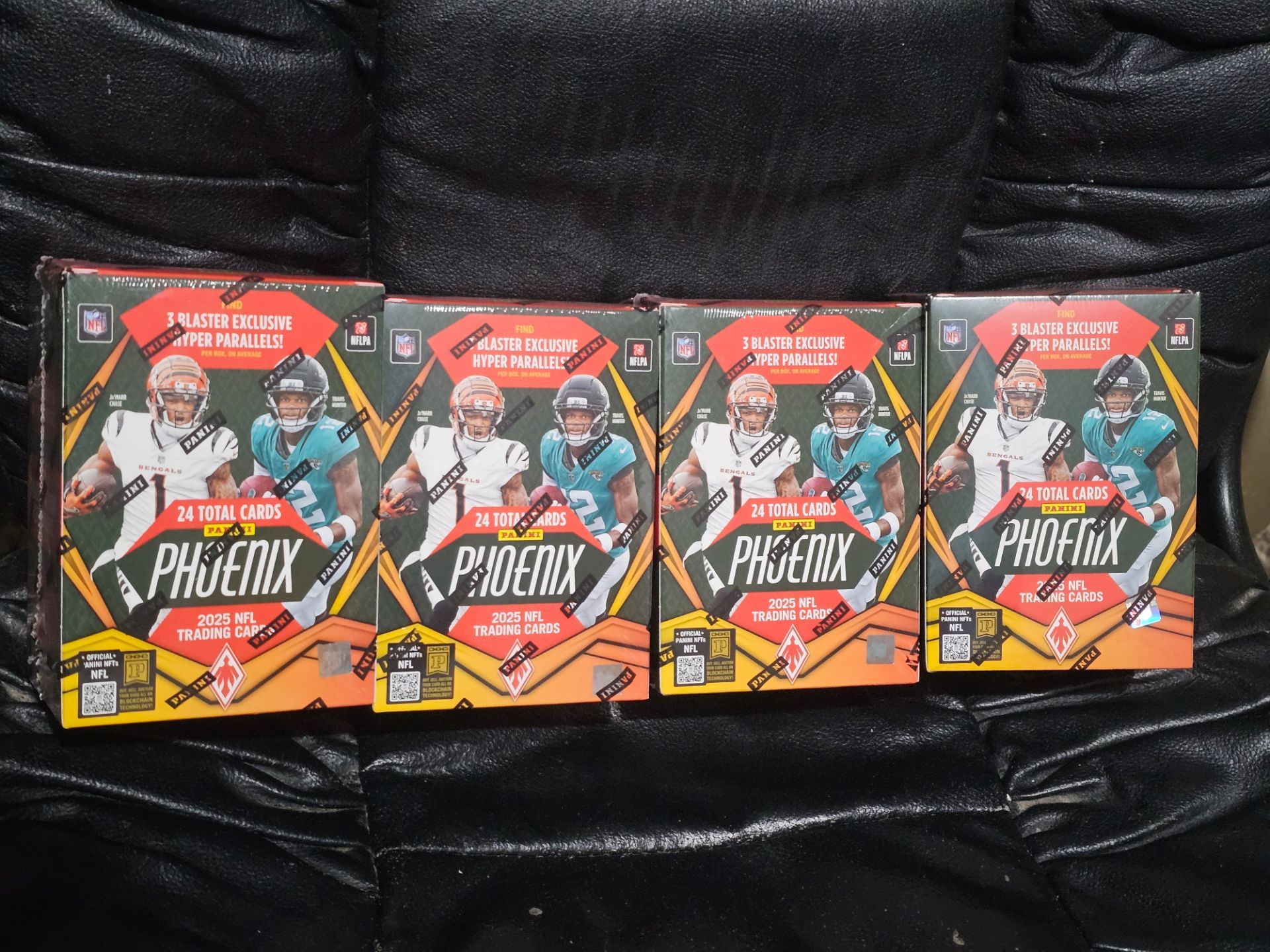 2025 Panini Phoenix Football Cards Blaster Box! 4 Box Lot! New Factory Sealed!