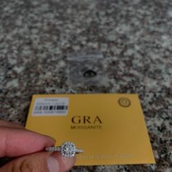 VVS Moissanite Ring Size 7 – S925