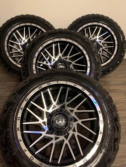 20” Motiv Offroad Wheels & Venom Power Tires – Set of 4
